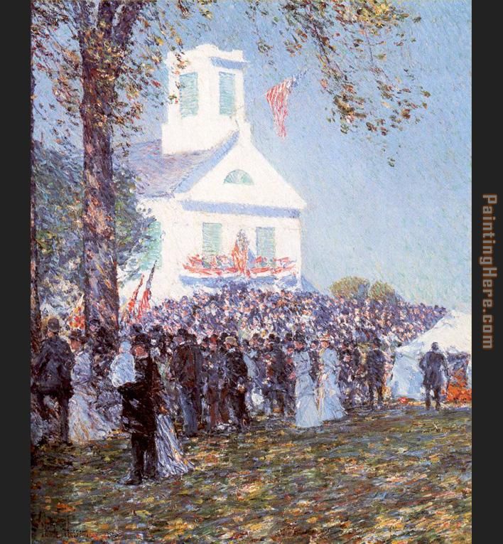 County Fair New England painting - childe hassam County Fair New England art painting